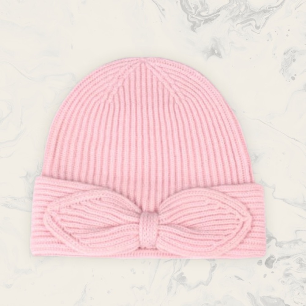 NEW Kate Spade New York Pointy Bow Pink Beanie